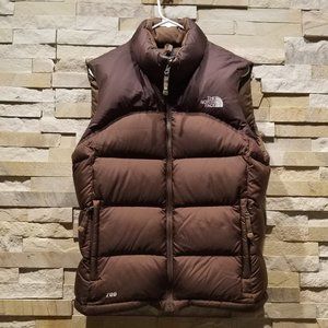 The North Face Jackets \u0026 Coats | North Face Womens Medium Retro 96 Vintage Brown Nuptse 700 Down Puffer Vest Coat | Color: Brown | Size: M | Pm-